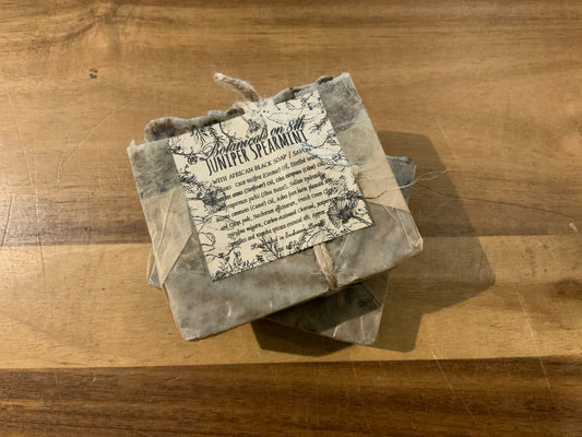 Botanicals On 8th Artisan - Bar Soap - Juniper & Spearmint with Black African Soap