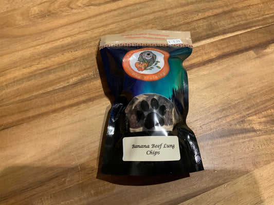 Pawsitive Attitude - Banana Beef Lung Chips