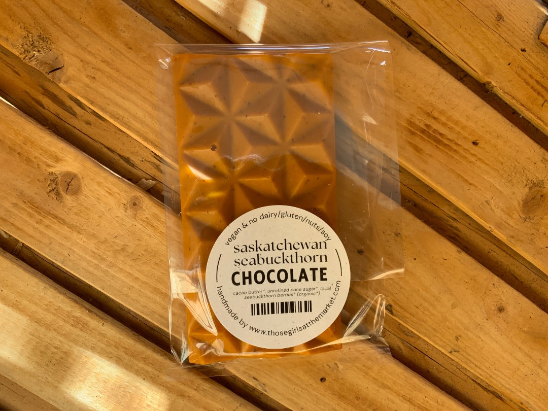 Those Girls at the Market - Saskatchewan Seabuckthorn Prism Chocolate Bar