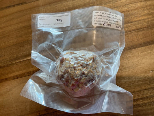 JJ’s Vegan Cheese - Vegan Cheese - Herb & Garlic Cheese Ball