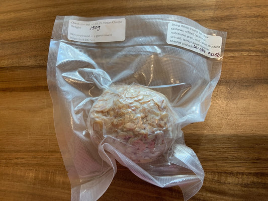 JJ’s Vegan Cheese - Vegan Cheese - Sharp White Cheese Ball