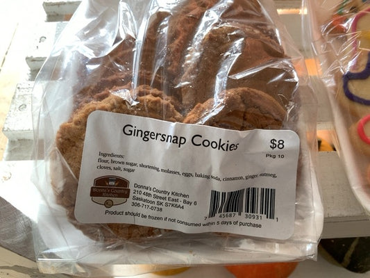 Donna’s Country Kitchen - Cookies - Gingersnap