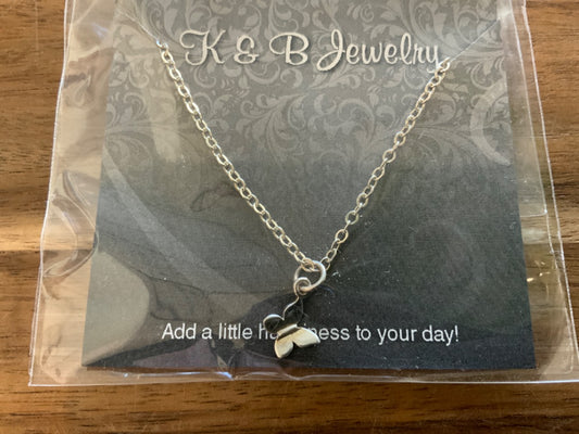 K&B Jewelry - Necklace - Sterling Silver Butterfly Necklace - NS265-SS