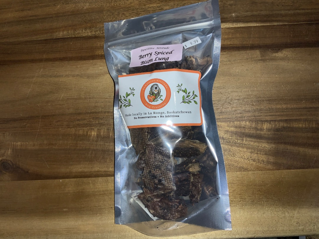 Pawsitive Attitude - Berry Spiced Bison Lung