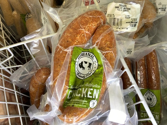 Original Family Farm - Chicken Garlic Sausage (~400g)
