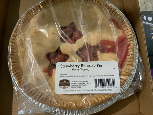 Donna's Country Kitchen - Pastry Top Pie - Strawberry Rhubarb