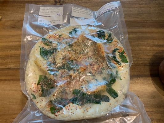 JJ's Vegan Cheese - V/GF Pizza - Artichoke Spinach White