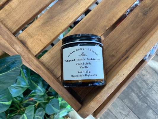 Tobin Ranch Tallow Whipped Tallow Moisturizer - Vanilla