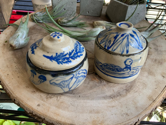 Mira’s Mugs - Hand Built Jars w/Lid