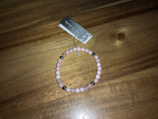 K&B Jewelry - Pink Opal Bracelet - B561-SS