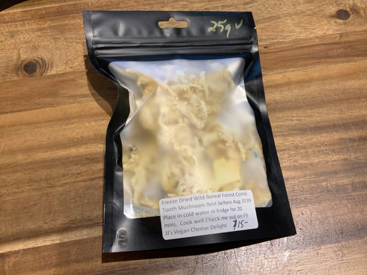 JJ's Vegan Cheese - Freeze Dried Wild Boreal Forest Comb Tooth Mushroom