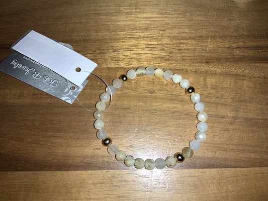 K&B Jewelry - Bracelet - Moonstone (Happiness) - B216-GF