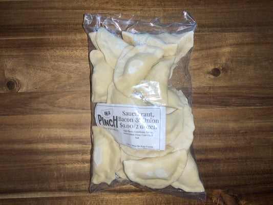 In-A-Pinch Perogies - Sauerkraut, Bacon & Onion