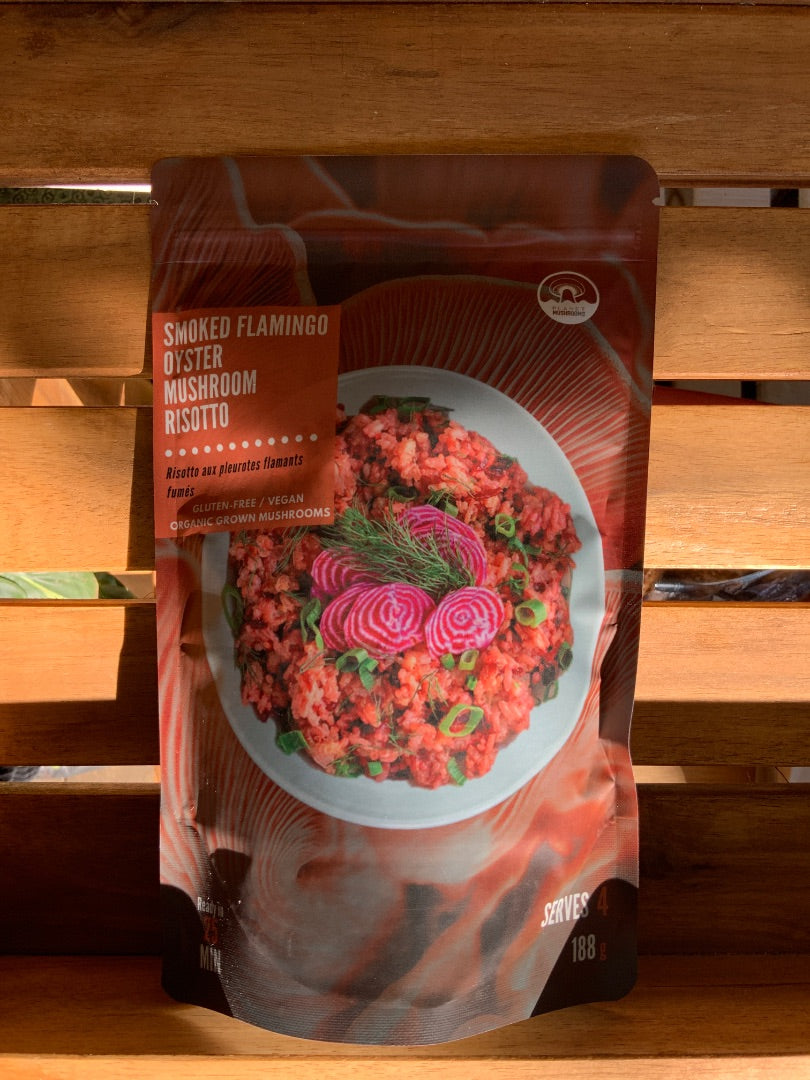 Planet Mushrooms - Smoked Flamingo Mushroom Risotto