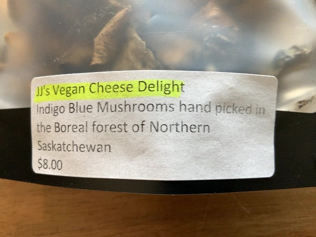 JJ's Vegan Cheese  - Indigo Blue Milkcap Mushrooms