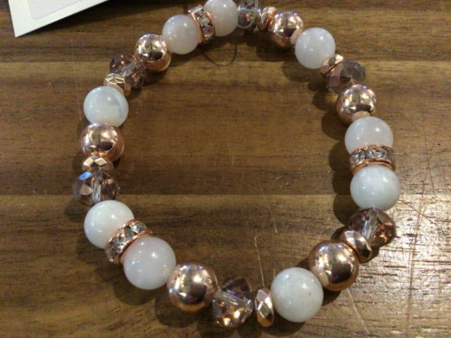 K&B Jewelry - Jewel Bracelet - Moonstone (Happiness) - B101-RG