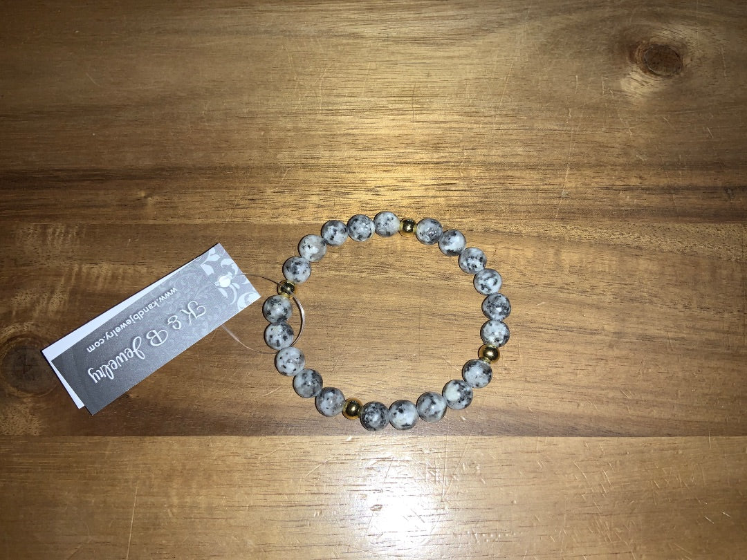 K&B Jewelry - Bracelet - Sesame Jasper (Tranquility) - B220-GF