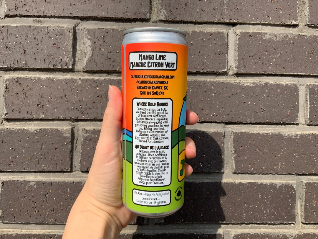 Jam’bucha Kombucha - Mango Lime (Irie Vibes)