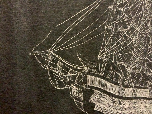 Melissa Squire Artisan - Grey V Neck Sailor Dan T-Shirt
