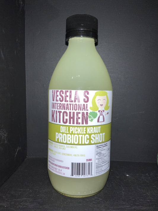 Vesela's International Kitchen - Probiotic Shot - Dill Pickle Kraut
