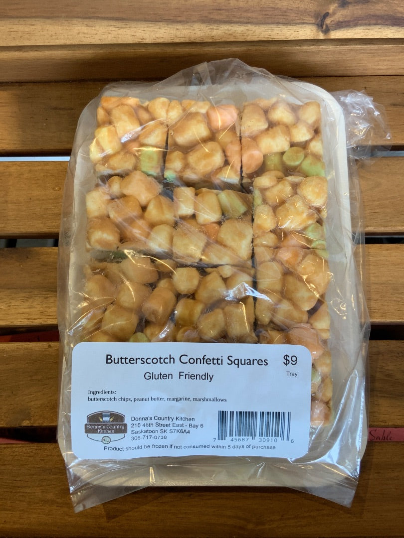 Donna’s Country Kitchen - Cakes/Squares - Butterscotch Confetti Square