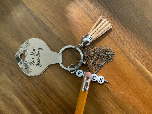Kia Rae Jewellery - Swear Word Keychain