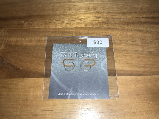 K&B Jewelry - Sterling Silver Hoops - EST-253-SS