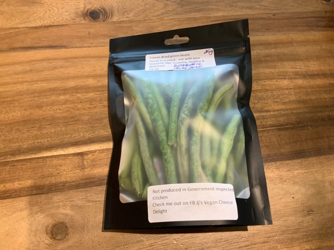 JJ's Vegan Cheese - Freezedried Green Beans