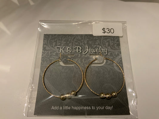 K&B Jewelry - Earrings - 14k Gold Filled Hoops - EST048-GF