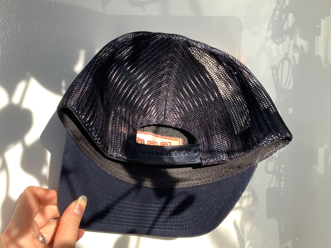 Prairie Print House - Pool Snapback Ball Cap - Navy Blue