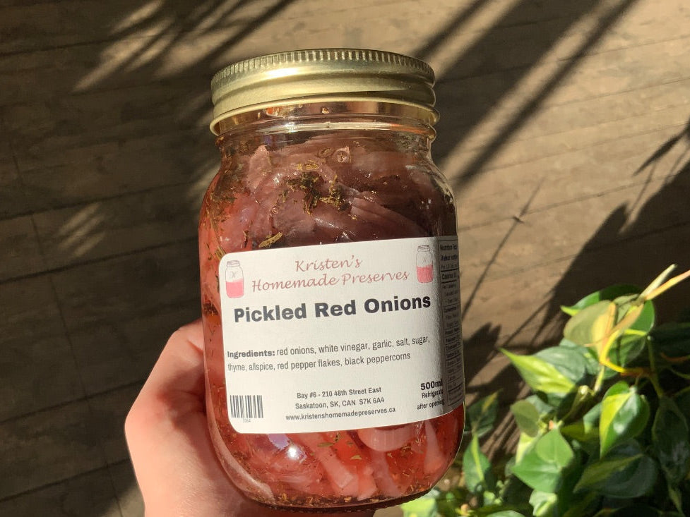 Kristen’s Preserves - Preserves - Pickled Red Onions (500ml)