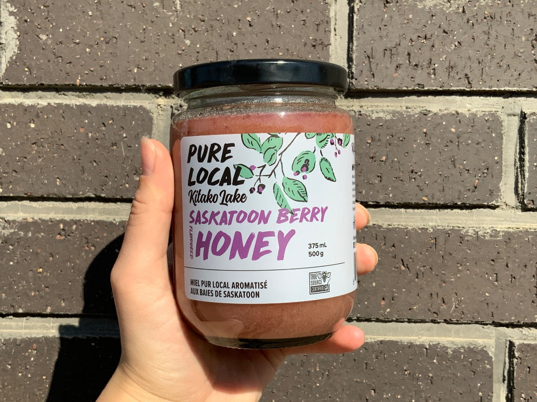 Kitako Lake Honey - 375ml Saskatoon Berry Creamed Honey