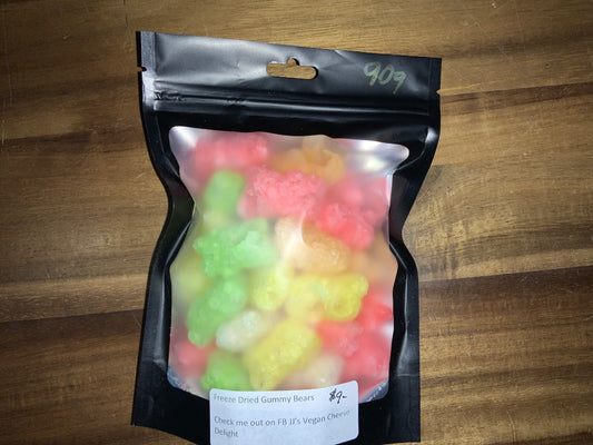 JJ's Vegan Cheese - Freeze Dried Gummy Bears 90g