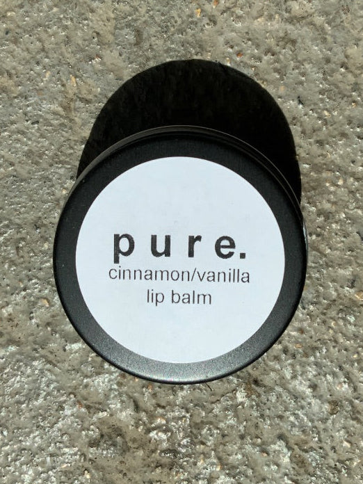 Pure Bath & Body - Tin Lip Balm - Cinnamon/Vanilla