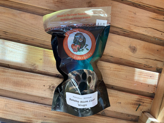 Pawsitive Attitude - Banana BISON Liver Wraps
