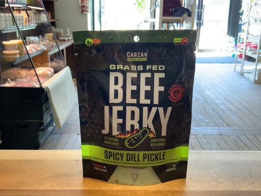 Carzan Local Meats Ltdr - Grass Fed Beef Jerky - Spicy Dill pickle