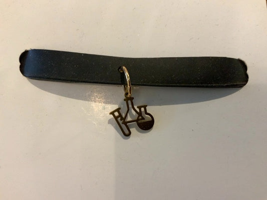 Melissa Squire Artisan - Recycled Tire Leather Choker Science 1