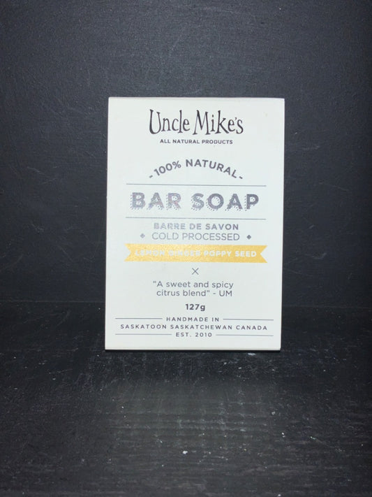 Uncle Mike’s - Soap Bars - Lemon Ginger Poppyseed Bar