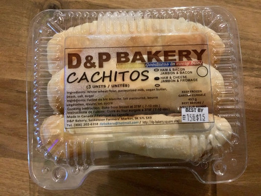 D&P Bakery - Cachitos - Ham & Cheese (Pack of 3)