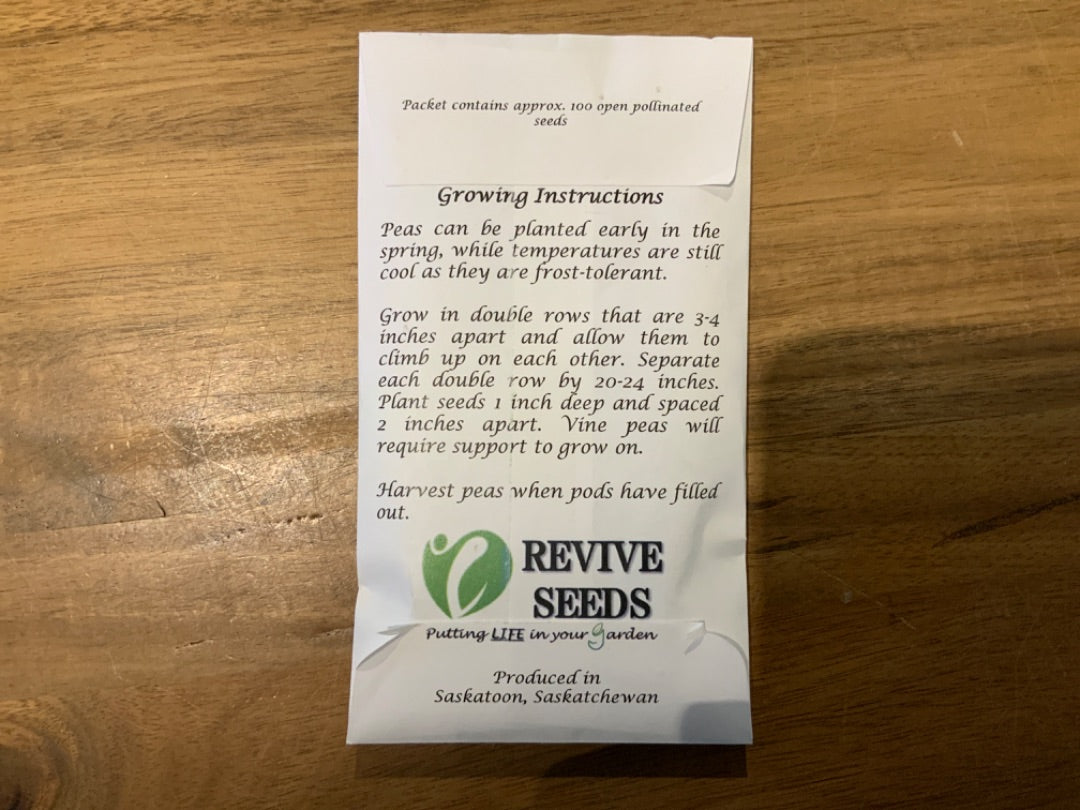 Revive Seeds - Peas - Sabre