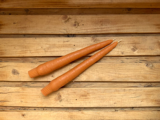 Five of Hearts - Carrot Taper Candle