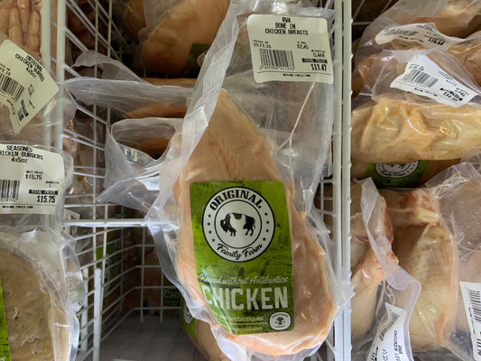 Original Family Farm - Bone-in Chicken Breast (~550g)