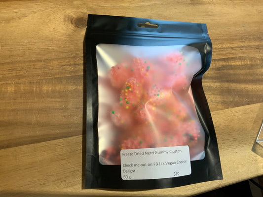 JJ's Vegan Cheese - Freezedried Nerd Gummy Clusters - 60g