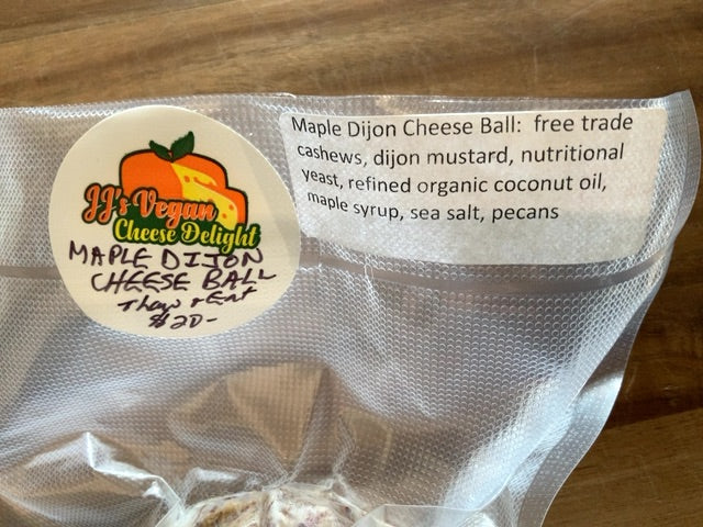 JJ’s Vegan Cheese - Vegan Cheese - Maple Dijon Cheese Ball