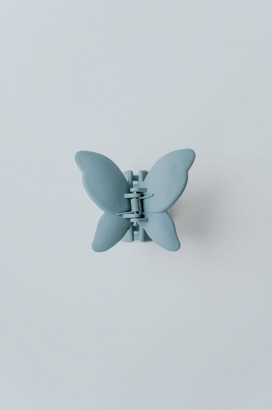 Created Mother - Butterfly Hair Claw - Blue