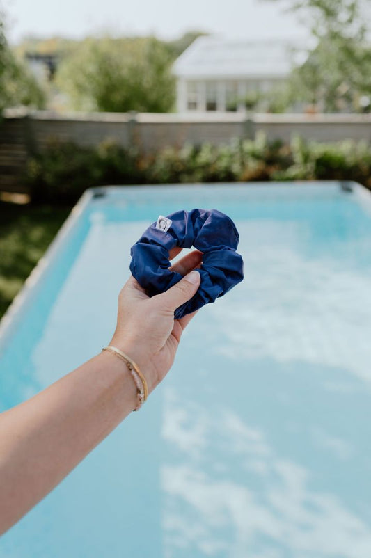 Indigo SWIM Scrunchie Created Mother , Large