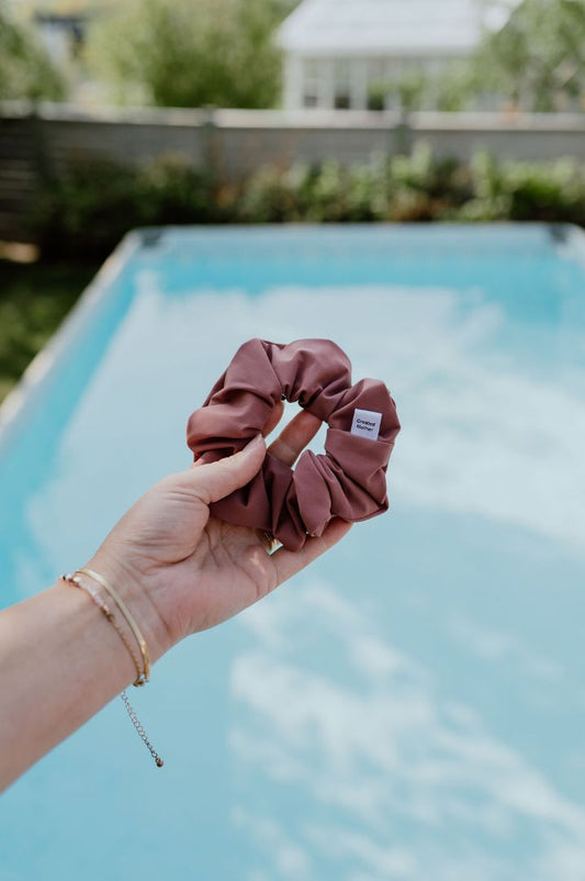 Rose SWIM Scrunchie Created Mother , Large