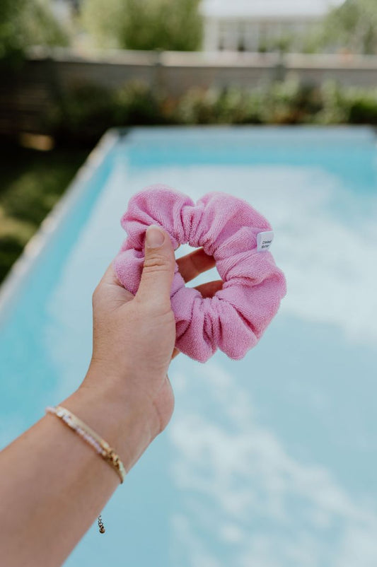 Pink Towel Scrunchie Created Mother , Large